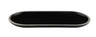 Elite Global Solutions - Kobe 12.6" x 5.8" Oval Plate W/ Silver Rim Decal (6 Per Case) - B251127-SLVB