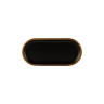 Elite Global Solutions - Kobe 10.25" x 4.75" Oval Plate W/ Gold Rim Decal (6 Per Case) - B252102-GLDB