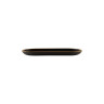 Elite Global Solutions - Kobe 10.25" x 4.75" Oval Plate W/ Gold Rim Decal (6 Per Case) - B252102-GLDB