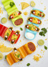 Prepara - Tacopillar 3 Taco Holder with Sauce Cup - Set of 4