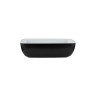 Elite Global Solutions - Infinity 72 oz  Black/White Rectangular Bowl (3 Per Case) - B264105-BW