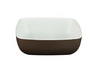 Elite Global Solutions - Infinity 31 oz Chocolate/White Speckled Square Bowl (6 Per Case) - B267065-WS/CH
