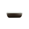 Elite Global Solutions - Infinity 113 oz Chocolate/White Speckled Square Bowl (3 Per Case) - B267098-WS/CH