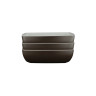 Elite Global Solutions - Infinity 113 oz Chocolate/White Speckled Square Bowl (3 Per Case) - B267098-WS/CH