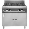Vulcan - V Series 36" Liquid Propane Range w/ 4 Burners & Cabinet Base - V4B36B