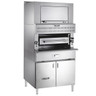 Vulcan - V Series 36" Liquid Propane Double Deck Infrared Broiler w/ Finishing Oven & Cabinet Base - VIR1BF