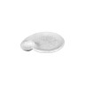Elite Global Solutions - Hermosa 9.5" x 8" Gray Marble Chip & Dip Plate (6 Per Case) - B429095-GYM