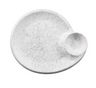Elite Global Solutions - Hermosa 9.5" x 8" Gray Marble Chip & Dip Plate (6 Per Case) - B429095-GYM