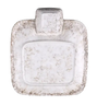 Elite Global Solutions - Hermosa 11.8" x 10" Brown Marble Chip & Dip Plate (6 Per Case) - B524105-BRM