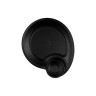 Elite Global Solutions - Hermosa 10.3" x 9.1" Black Chip & Dip Plate (6 Per Case) - B598118-B