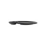 Elite Global Solutions - Hermosa 10.3" x 9.1" Black Chip & Dip Plate (6 Per Case) - B598118-B
