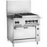 Vulcan - Endurance 36" Liquid Propane Range w/ 2 Burners, 24" Charbroiler & Oven - 36S-2B24CBP