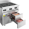 Vulcan - Endurance 36" Liquid Propane Range w/ 6 Burners & Refrigerated Base - 36R-6BP