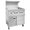 Vulcan - Endurance 36" Natural Gas Range w/ Griddle & Refrigerated Base - 36R-36GTN