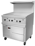 Vulcan - Endurance 36" Natural Gas Range w/ Griddle & Refrigerated Base - 36R-36GTN