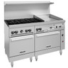 Vulcan - Endurance 60" Natural Gas Range w/ 6 Burners, 24" Griddle, 1 Standard & 1 Convection Oven - 60SC-6B24GTN