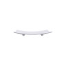Elite Global Solutions - Zen 8.6” x 4.75" White Rectangular Wave Tray (6 Per Case) - JW5409-W
