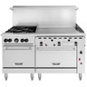Vulcan - Endurance 60" Natural Gas Range w/ 4 Burners, 36" Griddle, 1 Standard & 1 Convection Oven - 60SC-4B36GTN