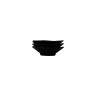 Elite Global Solutions - Zen 5.1” Black Irregular Edge Triangular Plate (6 Per Case) - JWT64-B