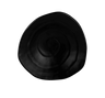 Elite Global Solutions - Zen 5.1” Black Irregular Edge Triangular Plate (6 Per Case) - JWT64-B
