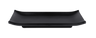 Elite Global Solutions - Zen 9” x 3.75” Black Rectangular Tray (6 Per Case) - JWTR19-B