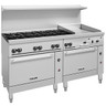 Vulcan - Endurance 72" Liquid Propane Range w/ 8 Burners, 24" Griddle & 2 Ovens - 72SS-8B24GTP