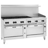 Vulcan - Endurance 72" Natural Gas Range w/ 8 Burners, 24" Griddle & 1 Standard & Convection Oven - 72SC-8B24GN