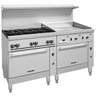 Vulcan - Endurance 72" Liquid Propane Range w/ 6 Burners, 36" Griddle & 2 Ovens - 72SS-8B24GTP