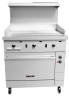 Vulcan - EV Series 36" Electric Range 208V w/ 36" Griddle & Oven - EV36S-36G-208