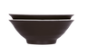 Elite Global Solutions - Durango 40 oz Antique White/Chocolate Round Bowl (6 Per Case) - D1008RR-AW/CH