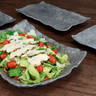 Elite Global Solutions - Basalt 10.25” x 6.5” Coal Rectangular Plate (6 Per Case) - D61014RC-CO