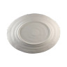 Elite Global Solutions - Della Terra Stoneware 16.5” x 12" Off White Design Irregular Oval Serving Dish (3 Per Case) - M16512OVST-OWD