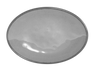 Elite Global Solutions - Vintage California Mojave 12.5" x 8.5" Gray Oval Crackle Plate (6 Per Case) - D8512OVM-G