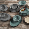 Elite Global Solutions - Vintage California Mojave 18 oz Cameo Blue Crackle Pasta/Soup Bowl (6 Per Case) - DB10M-CB