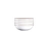 Elite Global Solutions - Vintage California Mojave 1 Qt White Crackle Bowl (6 Per Case) - DB8225M-W