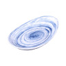 Elite Global Solutions - Van Gogh 11.25" x 7.5" Navy Design Round Plate (6 Per Case) - D1172OV-ND