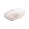 Elite Global Solutions - Van Gogh 11" x 8.3" Taupe Design Oval Plate (6 Per Case) - D1181OV-TD