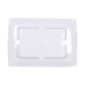 Elite Global Solutions - Van Gogh 12.1" x 8.5" Black Design Rectangular Plate (6 Per Case) - D1281RC-BD