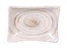 Elite Global Solutions - Van Gogh 7.1" x 5.25" Taupe Design Rectangular Plate (6 Per Case) - D7525RC-TD