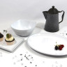Elite Global Solutions - Viva 9” x 6.25" White W/ Black Trim Oval Plate (6 Per Case) - D2209LW