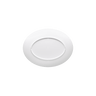 Elite Global Solutions - Viva 13” x 10.1” White W/ Black Trim Oval Plate (6 Per Case) - D2213L-W