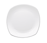 Elite Global Solutions - Viva 10.3” White W/ Black Trim Square Plate (6 Per Case) - D3111L-W