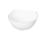 Elite Global Solutions - Viva 40 oz White W/ Black Trim Curved Square Bowl (6 Per Case) - SB5075L-W