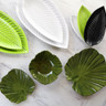 Elite Global Solutions - Tropicana 11” x 10” Green Design Medium Palm Leaf Plate (6 Per Case) - D1110PL-DG