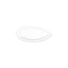 Elite Global Solutions - Tropicana 14” x 6.5” White Medium Leaf Platter (6 Per Case) - M1465PL-NW
