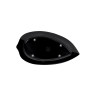 Elite Global Solutions - Tropicana 17.75” x 9.5” Black Large Leaf Platter (4 Per Case) - M179PL-B