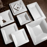 Elite Global Solutions - Pebble Creek Square 7” White Square Pebble Plate (6 Per Case) - D7SQRR-W