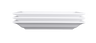 Elite Global Solutions - Vogue 7” x 5.5” White Rectangular Plate (6 Per Case) - D557RC-W