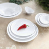 Elite Global Solutions - Swirl 10" White Round Plate (6 Per Case) - DS10-W