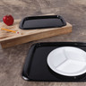 Elite Global Solutions - Service Trays 19.75” x 12" Matte Linen Finish Rectangular Tray (3 Per Case) - ECO5117T-B